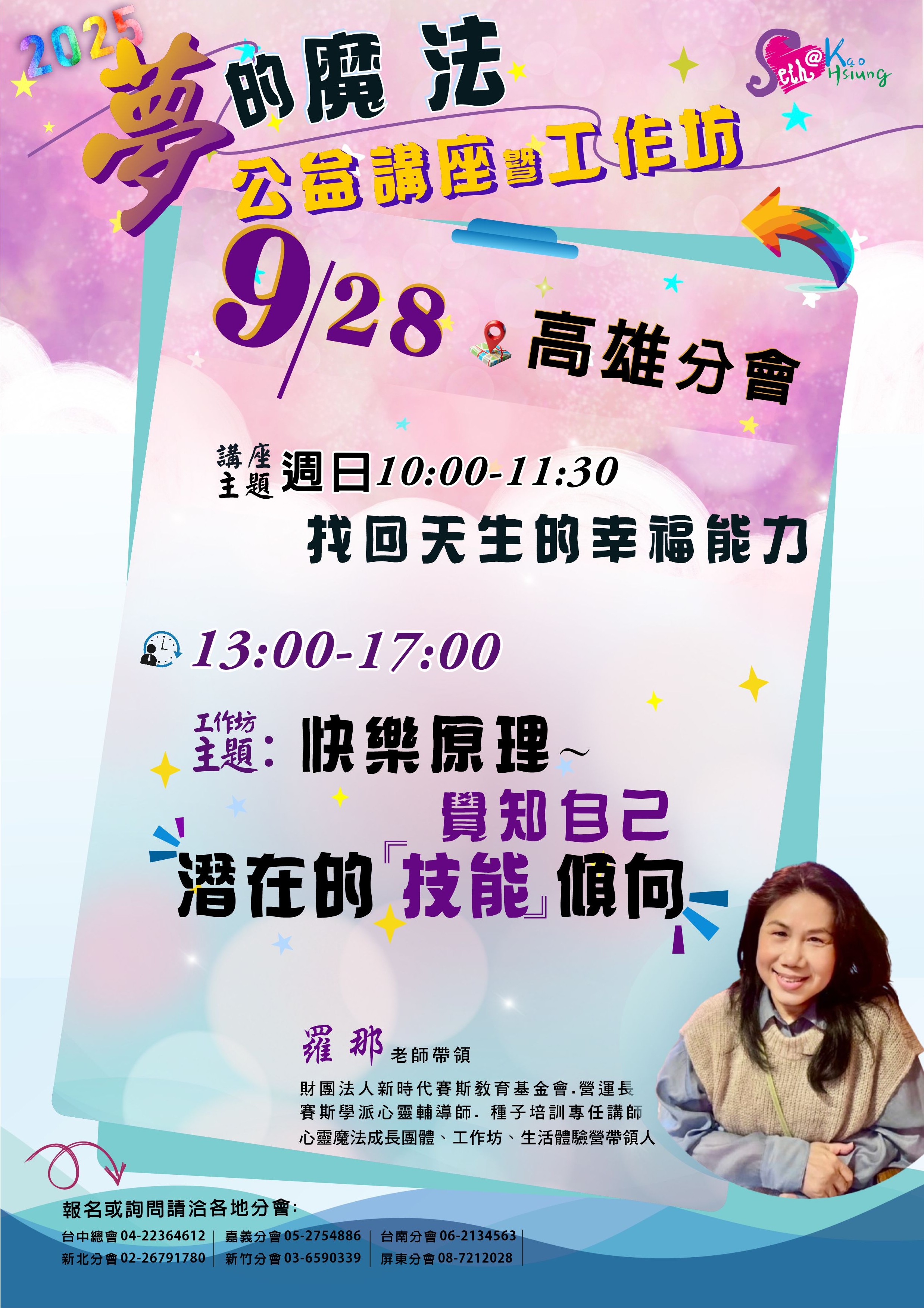【工作坊】快樂原理~覺知自己潛在的「技能」傾向
